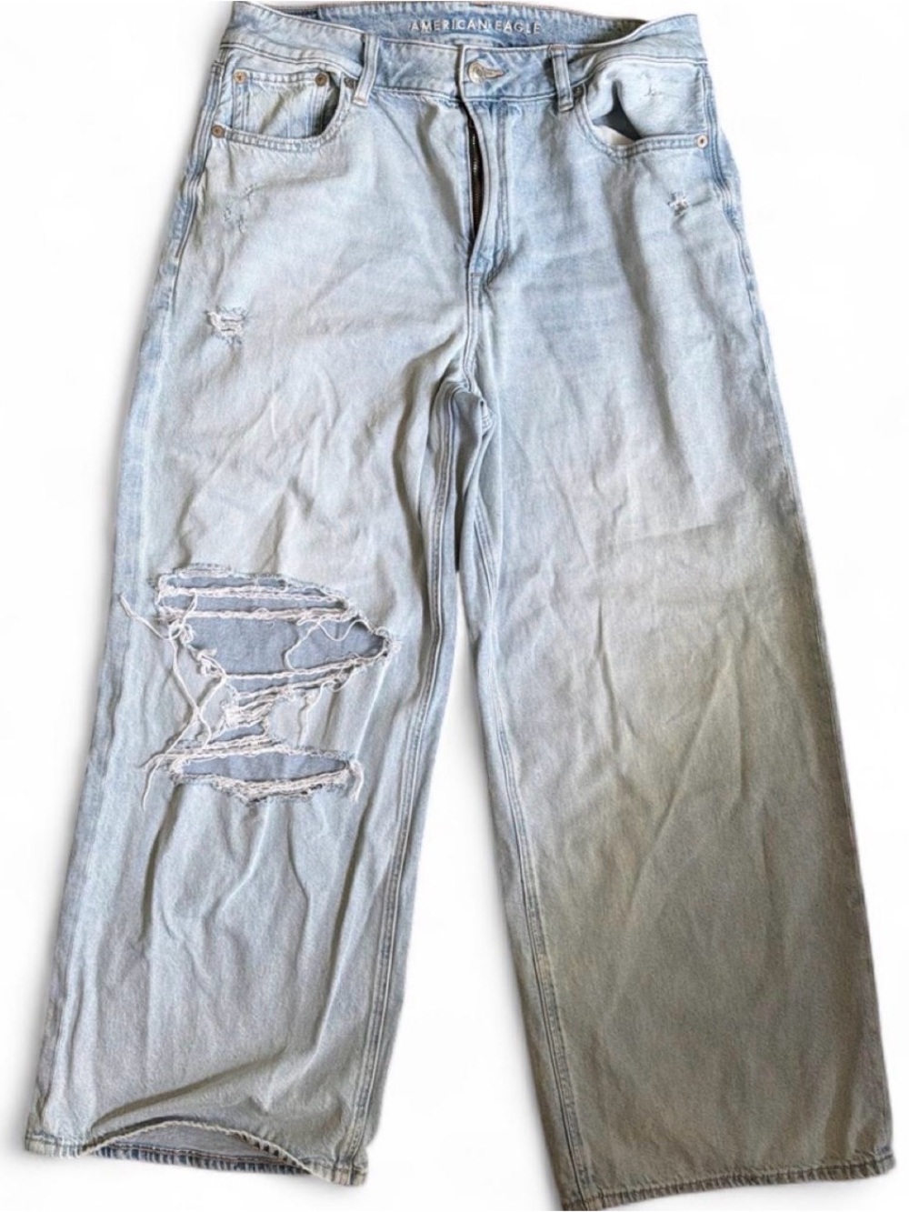 American Eagle Outfitters Baggy Ankle Wide Leg Jean